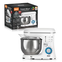 Batteur à œufs électrique de comptoir en acier inoxydable à 6 vitesses, 55 litres, multifonctionnel, compact, machine de cuisine avec structure sur pied/à table pour la pâte
