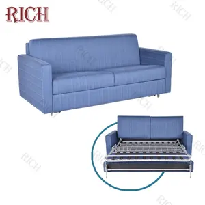 Nieuwe Stijl Medium Terug Comfortabele Loveseat 2 Zits Vouwen Slaapbank Stof Cover Moderne Dubbele Vouwen Sofa Cum Bed