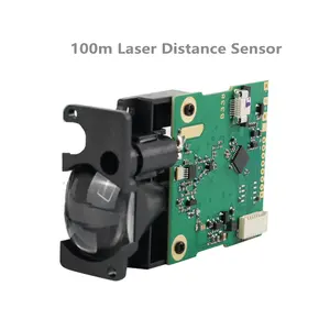 Módulo de medidor láser para uso en exteriores Módulo de láser verde de 80m con sensor de medición de distancia láser RS485