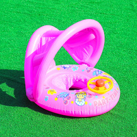 Vente chaude Siège flottant gonflable pour bébé réglable avec pare-soleil, siège de bain gonflable, bateau gonflable, siège de bateau gonflable pour enfants
