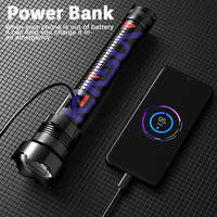 Lampe torche puissante rechargeable à LED Xhp360 exclusive, 15000 lumens, lampe torche à main Xhp70, lampe torche à LED
