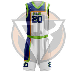 Vêtement de sport en polyester confortable, tissu doux, dernier design, léger, uniforme de basket-ball en différentes couleurs - Product Image 2