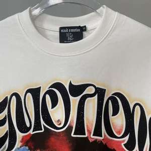 T-shirt da <span class=keywords><strong>uomo</strong></span> di lusso con motivo tatuaggio Cupido, abbigliamento firmato, personalizzabile, in tessuto pesante - Product Image 3