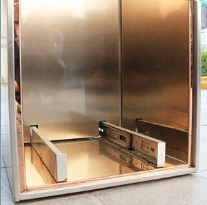 Contenedor de <span class=keywords><strong>Basura</strong></span> <span class=keywords><strong>Doble</strong></span> de Acero Inoxidable para Exteriores, Comercial, para Hoteles, Diseño Personalizado ODM de China, 2 Piezas - Product Image 3