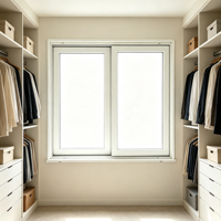 Fenêtre coulissante en PVC à montage et démontage simples, pour maison conteneur temporaire, installation portable