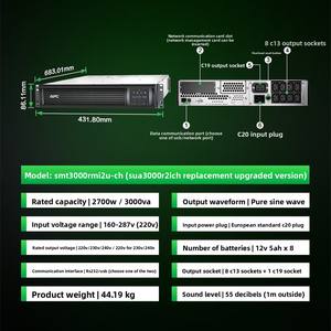 <span class=keywords><strong>APC</strong></span> SMT3000RMI2U-CM <span class=keywords><strong>UPS</strong></span> <span class=keywords><strong>3KVA</strong></span> Monté en rack 3000VA 2700W <span class=keywords><strong>UPS</strong></span> adapté aux ordinateurs/réseaux - Product Image 3