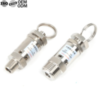 Mini-vanne de purge d'air en acier inoxydable SS304, filetage mâle BSPT/NPT 1/4" 1/2", vanne de décharge de pression 0,5-10 bars, vanne de purge automatique