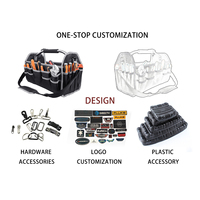 Sacs à outils professionnels robustes à ouverture supérieure pour hommes, organisateur pliable, sacs à outils d'électricien, mochila para herramientas
