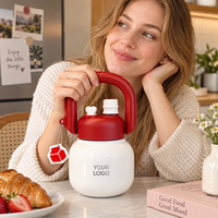 Gobelet isotherme portable personnalisé de 24 oz en acier inoxydable 316, réutilisable, pour boissons chaudes et froides, avec paille, idéal pour le camping en extérieur
