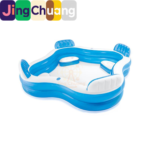 JingCHuang56475 Asiento Inflable <span class=keywords><strong>para</strong></span> <span class=keywords><strong>Piscina</strong></span> con Respaldo, <span class=keywords><strong>Piscina</strong></span> Familiar Transparente y Reforzada <span class=keywords><strong>para</strong></span> Bebés, <span class=keywords><strong>Piscina</strong></span> de Baño <span class=keywords><strong>para</strong></span> Jugar en el Agua - Product Image 5