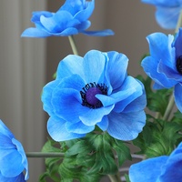 Bunga Buatan Dekorasi Ruang Tamu Rumah Bunga Anemone Buatan untuk Rangkaian Dekorasi Tempat Pernikahan