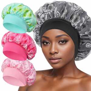 Gorro de Dormir de Seda de Morera Ajustable para el Cuidado de la Piel, Diadema para Dormir, Gorro de Seda Holgado para el Cabello - Product Image 4
