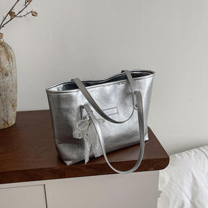 Bolso de Hombro Elegante 2025, Color Sólido, Simple, para Mujer, Bolsos Tote, Bolsos Cruzados de Cuero PU, Bolsos de Diseñador - Product Image 2