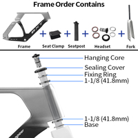Rangka Sepeda Balap Serat Karbon Baru BXT TRC-695 2026 Fixed Gear