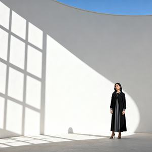 Robe Abaya de Luxe en Polyester de Style Moyen-Orient pour Femmes Musulmanes Fournisseur en Gros Personnalisé ODM - Product Image 1