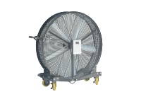 Ventilateur de Gym Autonome en Acier Inoxydable 220V à Haut Débit d'Air, Argenté, 5 Pales, Commande Tactile, Durable, 1,9M