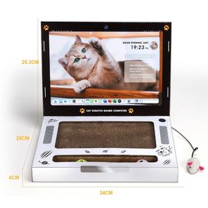 ของเล่นแมวแบบใหม่ ต้นไม้แมว ของเล่นเสริมสร้างปฏิสัมพันธ์และการเคลื่อนไหว น้ำหนักเบา ทำจากกระดาษรีไซเคิลทั้งหมด ของเล่นข่วนเล็บแมวสำหรับแมว - Product Image 4