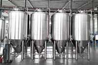 Cuve de Fermentation Conique en Acier Inoxydable de Haute Qualité 50T 60T 70T pour Bière