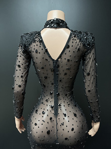 NOVANCE Y2479 Produtos Mais Vendidos 2022 Vestidos de Noiva Vermelhos Sexy com Fenda Alta e Brilho de Diamante para Festas - Product Image 4