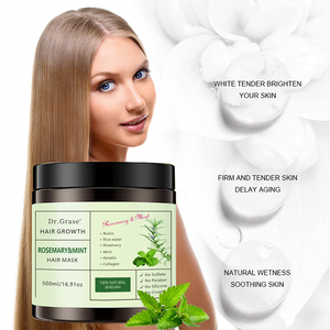 Mascarilla Capilar Hidratante de Romero Herbal, Sin Sulfatos, Orgánica, Anticaspa, con Queratina, Anti-Caída del <span class=keywords><strong>Cabello</strong></span>, Marca Privada Dr.Grace - Product Image 5