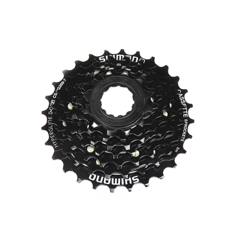 Cassette Vélo électrique Shimano 7 Vitesses CS-HG200-7 12-28 Dents - Technologie Hyperglide, Compatible Moyeu Standard CS-HG200-7 Compatible