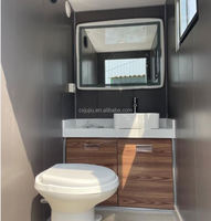 Toilettes mobiles de luxe de haute qualité, modernes, en conteneur, pour événements en plein air et travaux de construction |   Préfabriqué durable et écologique