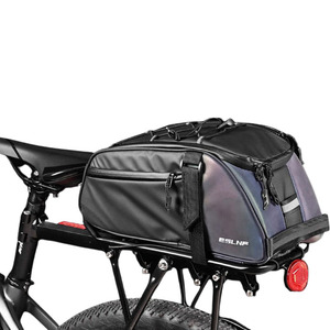 Bolsa de transporte de maletero reflectante de gran capacidad impermeable para ciclismo, bolsa trasera para bicicleta de montaña - Product Image 1