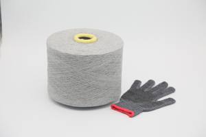 Fil à tricoter pour gants en coton recyclé et polyester mélangé, Vietnam Ne 6S/1 7S/1 8S/1, fil à tricoter en coton open end pour gants de travail. - Product Image 5