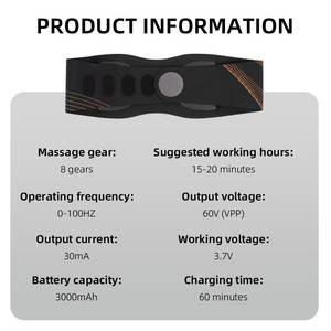 Supporto per la vita Smart EMS con terapia vibrante riscaldante per alleviare il dolore alla schiena lombare-cintura elettrica da massaggio in vita - Product Image 6