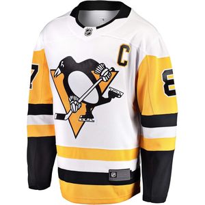Pittsburgh Penguins Sidney Crosby # 87 Camiseta juvenil Premier blanca y amarilla - Product Image 1