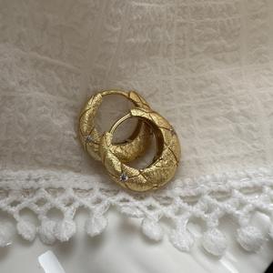 Pendientes Colgantes de Plata de Ley S925, Diseño Italiano con Acabado Cepillado, Elegantes, de Temperamento Ligero, Lujo Discreto y Moda Sencilla - Product Image 4