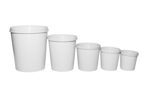 Tazas mezcladoras de plástico Gris blanco altamente desechables, solvente a base de agua reciclado para revestimiento de plástico líquido de barcos Automotrices - Product Image 2