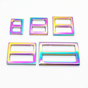 Wholesale 1 <strong>Inch</strong> Metal Triglide Buckles with Animal Pattern for Pet Accessories Safety Pet <strong>Collar</strong> Buckles with Rivet Decoration - Product Image 3