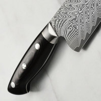 Couteau de Chef Traditionnel en Acier Damas Fait Main Écologique, Précision pour la Préparation Alimentaire, Manche Ergonomique en Bois, Ambidextre