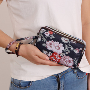 Vente en gros de pochette longue pour téléphone portable pour femmes sac à main en tissu pour femmes pochette à main pour <span class=keywords><strong>dames</strong></span> petit sac à main - Product Image 3