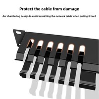 Organisateur de câbles de connexion N-f à montage en rack, nouveau modèle YLS-24D48K, 24 ports, 48 ports, pièces de télécommunication, gestion des câbles