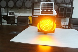 Đèn báo hiệu giao thông năng lượng mặt trời di động, đèn nhấp nháy vàng LED, 200mm 300mm 400mm, 170 LED, 230 LED - Product Image 3