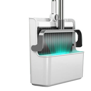 Set Sapu dan Tempat Sampah Sunshine 2-in-1 yang Dapat Diperpanjang, Bulu Sapu dari Bahan PP untuk Kantor, Rumah, Dapur, Lobi, dan Pembersihan Lantai - Product Image 5