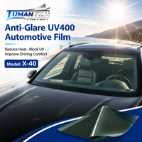 Film teinté pour vitres de voiture Tuman UV400 anti-éblouissement et isolant thermique pour vitres latérales de véhicule, contrôle solaire, approvisionnement en gros, usage industriel en usine