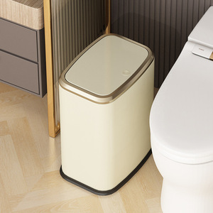 Nuevo en 2025, Bote de Basura de Lujo de Alta Gama, Apto para Hogar, Hotel y Baño, con Botón de Apertura y Tapa, Tamaño Grande - Product Image 1