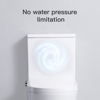 WC intelligent électrique automatique Watermark CE, sanitaire, pour salle de bain, à poser au sol, cuvette de toilette intelligente