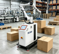 Bras robotique industriel compact de 40 kg, palettiseur pour l'emballage alimentaire, idéal pour les tâches de superposition de cartons légers et de caisses en plastique