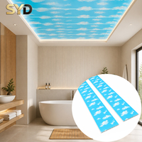 Dalles de plafond en PVC résistantes à la chaleur, installation facile, 200 mm x 8 mm, pour hôtels et salles, marché dominicain
