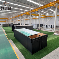 Piscine extérieure en conteneur maritime de 20 pieds, design moderne et respirant, approvisionnement en gros Zxh