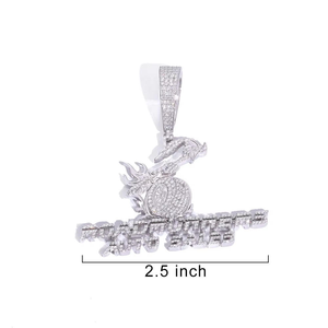 Collier pendentif en argent 925 avec moissanite, taille brillant rond, bijoux de mode hip-hop, cadeau de luxe pour hommes et femmes - Product Image 2
