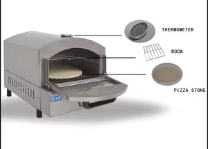 Máquina de cocina de fábrica JABS, horno de Pizza a Gas, máquina industrial para hornear pan y pasteles, máquina para hacer Pizza para pizzerías y restaurantes - Product Image 3