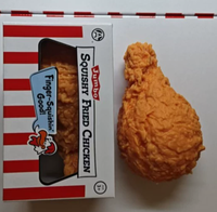 PRT Jumbo Squishy Poulet Frit Réaliste à Remontée Lente, Cuisse de Poulet Croustillante, Jouet Anti-Stress Doux, Collection Cadeau pour 14 ans et plus
