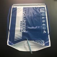 Conception personnalisée de sacs à cordon en plastique pour course à pied sac à dos de rangement de vêtements de natation imperméable et réutilisable prix d'usine