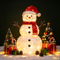 Lanterne de Noël Bonhomme de Neige LED Extérieure Étanche IP65 pour Noël - Grande Vente