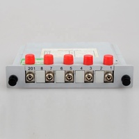 Precio de fábrica: Divisor PLC de fibra óptica 1x2, 1x4, 1x8, 1x16 tipo cassette, divisor PLC enchufable FC/UPC 1:4